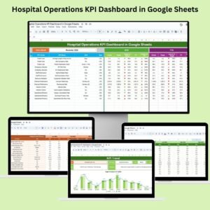 Hospital Operations KPI Dashboard in Google Sheets