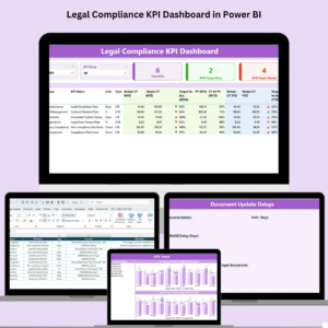 Legal Compliance KPI Dashboard in Power BI