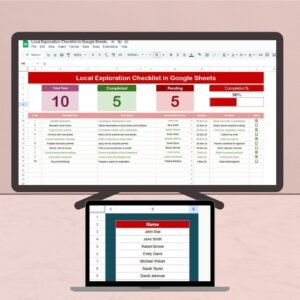 Local Exploration Checklist in Google Sheets
