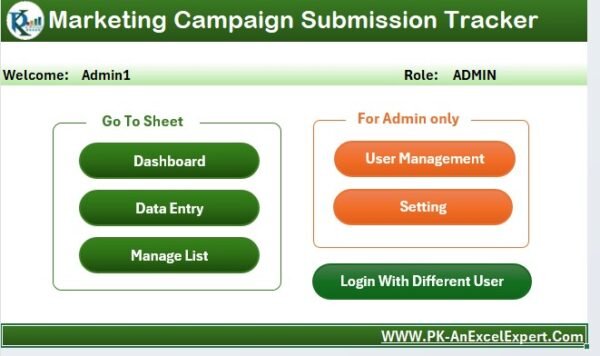 Marketing Campaign Submission Tracker in Excel - Image 3