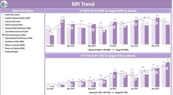 Microfinance KPI Dashboard in Power BI - Image 3