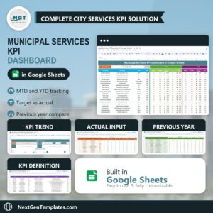 Municipal Services KPI Dashboard in Google Sheets