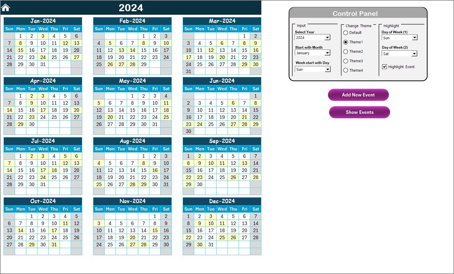 Operations Cybersecurity Calendar