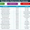 Operations Cybersecurity Calendar in Excel - Image 6