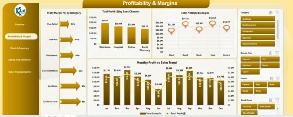 Pharmaceutical Dashboard in Excel - Image 3