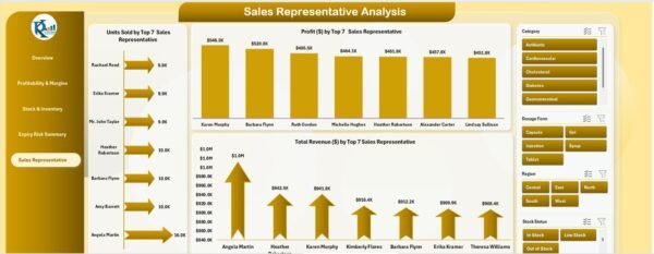Pharmaceutical Dashboard in Excel - Image 6