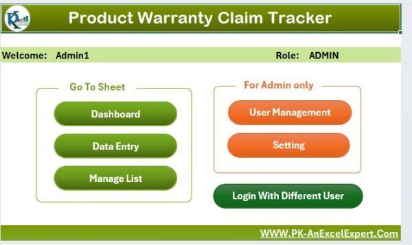 Product Warranty Claim Tracker in Excel - Image 3