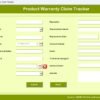 Product Warranty Claim Tracker in Excel - Image 6