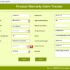 Product Warranty Claim Tracker in Excel - Image 7