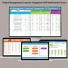 Project Management Customer Engagement KPI Dashboard in Excel