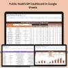 Public Health KPI Dashboard in Google Sheets