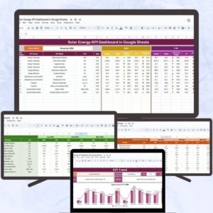 Solar Energy KPI Dashboard in Google Sheets