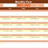 Technology Customer Service Supply Chain Resilience Calendar in Excel - Image 4