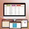 Technology Customer Service Supply Chain Resilience Calendar in Excel