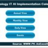 Technology IT AI Implementation Calendar in Excel - Image 2