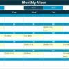 Technology IT AI Implementation Calendar in Excel - Image 4