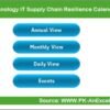 Technology IT Supply Chain Resilience Calendar in Excel - Image 2