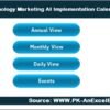 Technology Marketing AI Implementation Calendar in Excel - Image 2