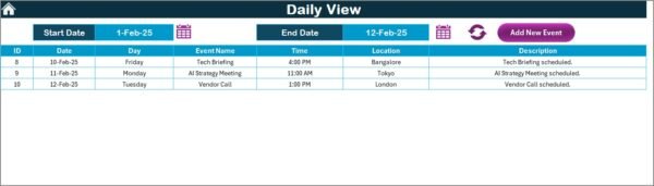 Technology Marketing AI Implementation Calendar in Excel - Image 5