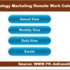 Technology Marketing Remote Work Calendar in Excel - Image 2