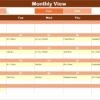 Technology Marketing Remote Work Calendar in Excel - Image 4