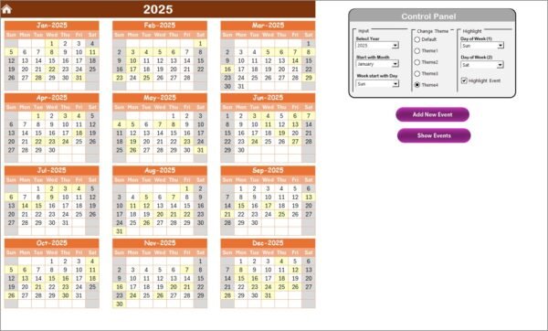 Technology Marketing Supply Chain Resilience Calendar in Excel - Image 3