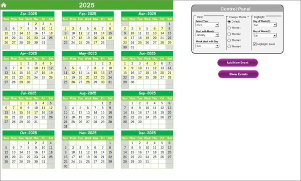 Technology Sales Supply Chain Resilience Calendar in Excel - Image 3