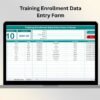 Training Enrollment Data Entry Form