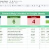 Travel Safety Checklist in Google Sheets - Image 2