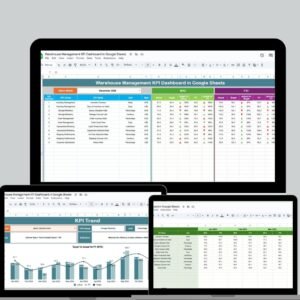 Warehouse Management KPI Dashboard in Google Sheets