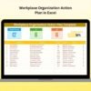 Workplace Organization Action Plan in Excel