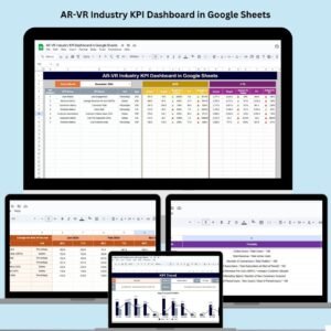 AR-VR Industry KPI Dashboard in Google Sheets