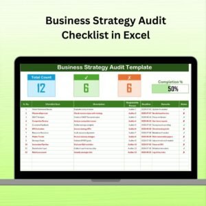 Business Strategy Audit Checklist in Excel