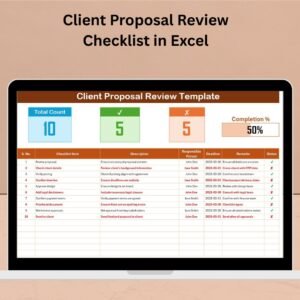 Client Proposal Review Checklist in Excel