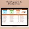 Client Proposal To-Do Checklist in Excel
