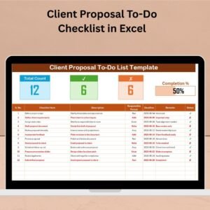 Client Proposal To-Do Checklist in Excel