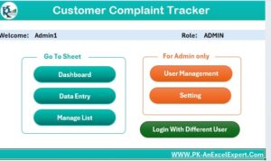 Customer Complaint Tracker in Excel - Next Gen Templates
