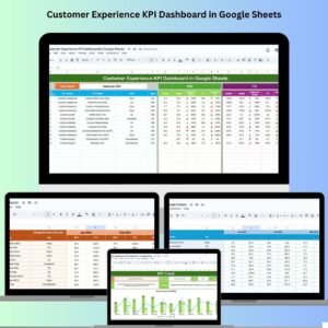 Customer Experience KPI Dashboard in Google Sheets
