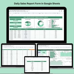 Daily Sales Report Form in Google Sheets