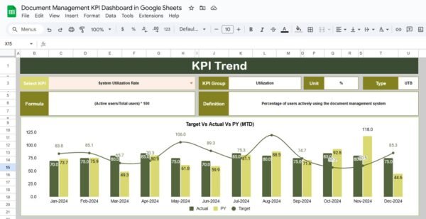 Document Management KPI Dashboard in Google Sheets - Image 3