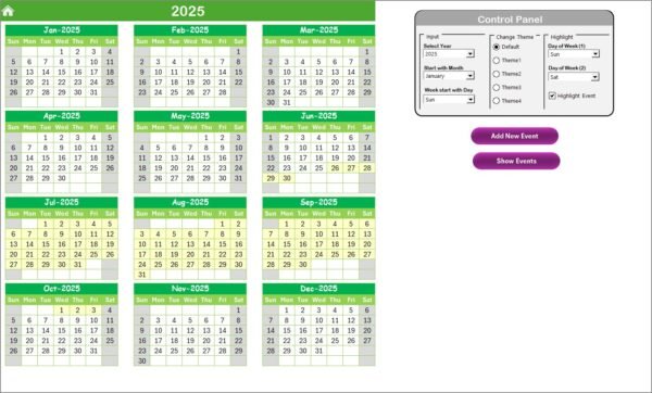 Education HR Customer Experience Calendar in Excel - Image 3