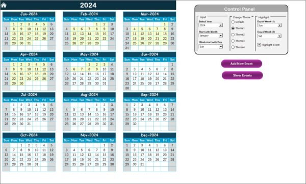 Education HR Supply Chain Resilience Calendar in Excel - Image 3