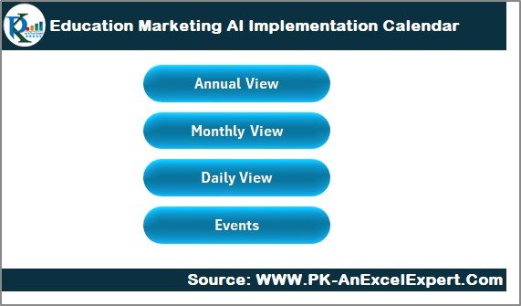 Education Marketing AI Implementation Calendar