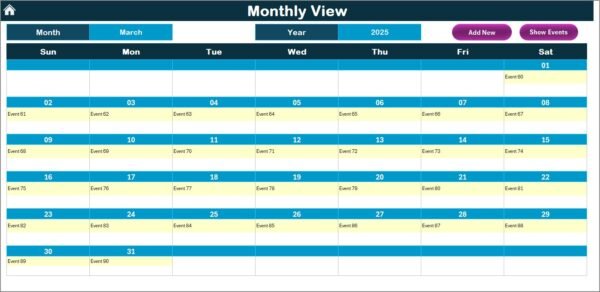 Education Marketing AI Implementation Calendar in Excel - Image 4