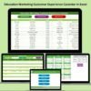 Education Marketing Customer Experience Calendar in Excel