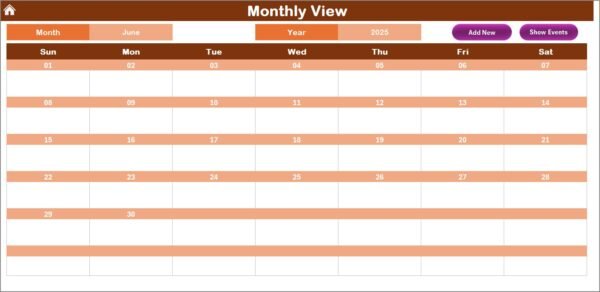 Education Marketing Remote Work Calendar in Excel - Image 4