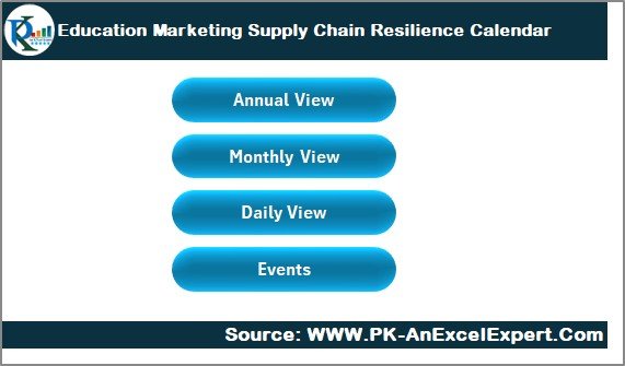 Education Marketing Supply Chain Resilience Calendar
