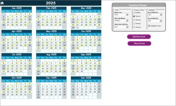 Education Marketing Supply Chain Resilience Calendar in Excel - Image 3