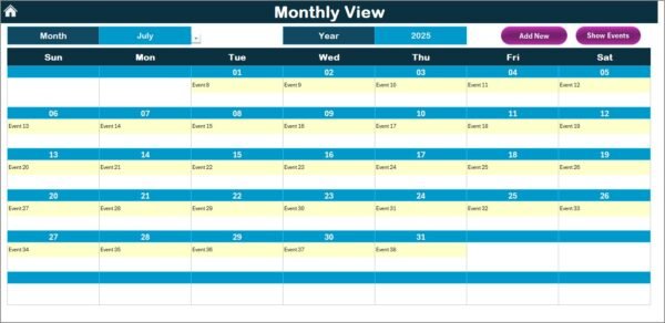 Education Operations AI Implementation Calendar in Excel - Image 4