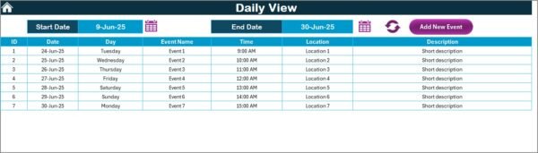 Education Operations AI Implementation Calendar in Excel - Image 5